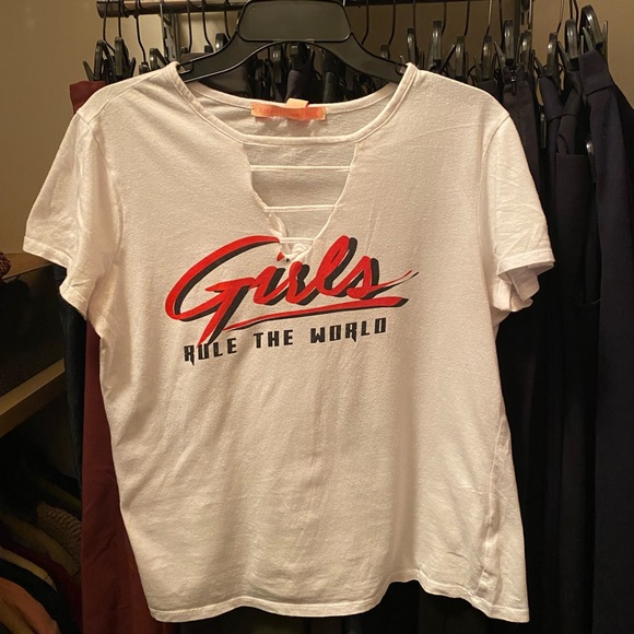 Rebellious One Tops - Girls Rule the World Tee